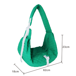 Sac de transport pour animaux de compagnie SENDA multifonctionnel en nylon solide avec fermeture éclair de 5 kg, sac bandoulière pour petits chiens et chats, style décontracté polyvalent, pratique - Product Image 3