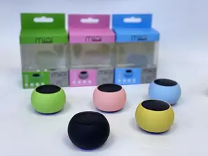 มาการองแบบพกพา <span class=keywords><strong>M3</strong></span>ลำโพงไร้สายลำโพงซับวูฟเฟอร์วิทยุซับวูฟเฟอร์กลมเล็กเหล็ก3D ฟันสีฟ้าลำโพง TWS ขนาดเล็ก - Product Image 5