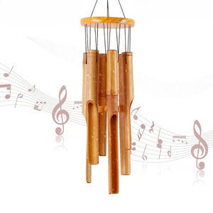 Carillons éoliens et cloches d'église traditionnels en <span class=keywords><strong>bambou</strong></span> écologiques pour la décoration de la maison et du jardin, cadeau d'anniversaire - Product Image 2