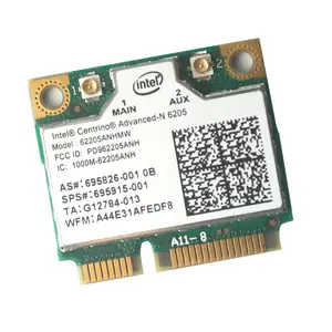 Intel 6205 62205ANHMW 802.11a /B/g/n 2.4กรัม/5.0กิกะเฮิร์ตซ์ไร้สายมินิ PCI-E บัตร SPS 695915-001สำหรับ EliteBook 8470จุด8770วัตต์