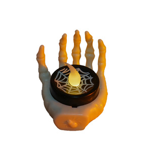 Décoration d'Halloween : Lampe LED Main de Fantôme, Bougie Électronique Scintillante Sans Flamme en Forme de Main de Squelette, Fournitures de Fête - Product Image 5