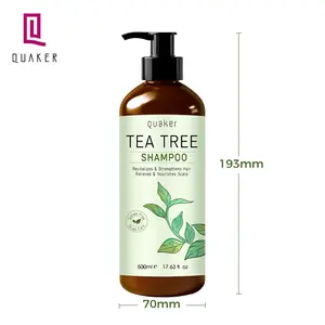 Qquaker Sulfate Free Anti-Dandruff Tea Tree Oil Shampoo And Conditioner Wholesale All Hair Types Saclp Care For Curl