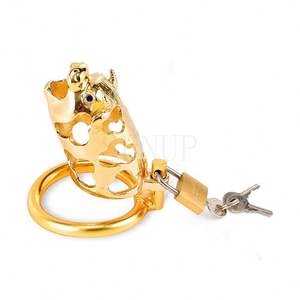 Boîte personnalisée gratuite-Sexy adulte jouet <span class=keywords><strong>cochon</strong></span> monstre bête forme pénis serrure Cage à bite hommes chasteté Cage dispositif - Product Image 3
