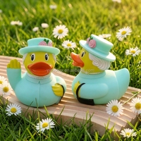 Canard en caoutchouc personnalisé avec logo et forme, vente en gros, jouet flottant pour le bain des enfants, canard sonore, cadeau promotionnel, canard personnalisé pour le marié