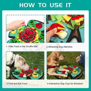 <span class=keywords><strong>Tapis</strong></span> <span class=keywords><strong>de</strong></span> reniflement en tissu durable pour <span class=keywords><strong>chien</strong></span>, pour lutter contre l'ennui et stimuler la mentalité, entraînement au recherche <span class=keywords><strong>de</strong></span> nourriture et alimentation lente pour tous les chiens - Product Image 4