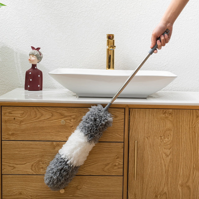 Cobweb Ceiling duster with Extension Pole Microfiber Fan Duster Extendable