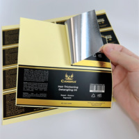 Autocollants en vinyle givré imperméables de haute qualité avec logo personnalisé et couleurs vives pour parfum, rouge à lèvres, nettoyant visage, 500 pièces
