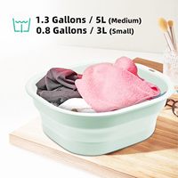 Lot de 2 bassins pliables, évier portable compact pour cuisine, camping, camping-car, biberons, lessive
