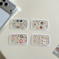Protecteur d'objectif de caméra mobile en verre trempé transparent au design de dessin animé pour iPhone 17 18 16 Pro Max – Protection d'objectif tout-en-un