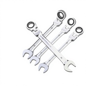 Clé à molette multifonctionnelle métrique à double usage, finition miroir, motif étoile, <span class=keywords><strong>outil</strong></span> à main grande taille à mâchoires dentelées, directement de l'usine - Product Image 1