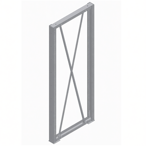 Panneau latéral Fami Ar Series L1100 H2010 bleu RAL5012 pour supports - Product Image 3