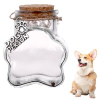 Bouteille commémorative PAIPET avec couvercle en liège pour poils d'animaux, rangement de fourrure pour chien ou chat, cadeau de commémoration de perte, OEM