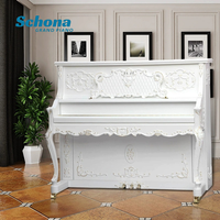 Wholesale 133 Classical White Matte Upright Piano, Manufacturer Direct Supply for Playing and Music Grade Test