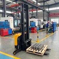 Gerbeur électrique 2000 kg avec pieds de soutien, transpalette gerbeur autoporté, levée 4m 5m, batterie 48V, pour usine et entrepôt, certifié CE