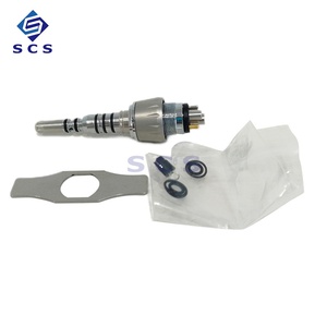 Instrumento Quirúrgico Clínico Manual de <span class=keywords><strong>6</strong></span> Orificios con Fibra Óptica, Pieza de Mano Dental Médica con LED y Acoplamiento Rápido - Product Image 5