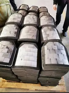 Panel Aluminium oksida Uhmwpe masukkan pelindung depan belakang keras ringan pembawa pelat Armor taktis