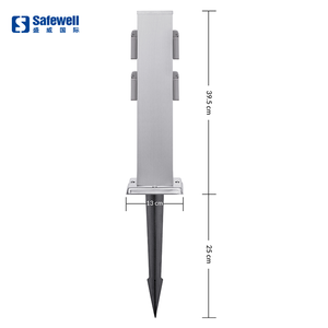 Colonna di potenza esterna in acciaio inox 201 per Bbq Ip44 presa impermeabile Outdoor con Base e copertura - Product Image 2