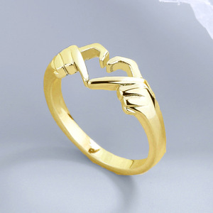 Q355 Heart Shape Stainless Steel <b>Ring</b> Modern Unisex Fashion Jewelry Gift <b>Plain</b> Design For Couple Or Self - Product Image 2