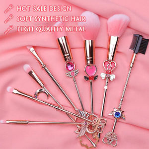 2024 सर्वोत्तम गुणवत्ता वाली प्यारी लड़की जापानी सेलर मून मेकअप ब्रश सेट 8पीसी आई फाउंडेशन प्राइवेट लेबल कॉस्मेटिक मेकअप और उपकरण - Product Image 2