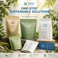 Sachet Doypack Écologique Recyclable en Papier Kraft PE Végétal Anti-Odeur Haute Résistance à l'Humidité/Oxygène pour Herbes Médicinales