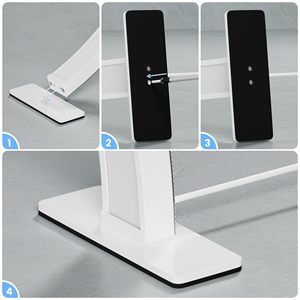 New 2025 U Hình LED Ánh Sáng Máy Tính Để Bàn Nail Đèn 48W Kim Cương Bling 750Mm Rhinestone Nửa Trăng Nail Bảng Đèn - Product Image 3