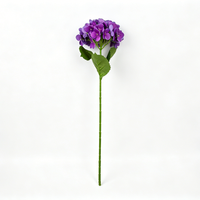 Prêt à expédier – Hortensia artificiel réaliste fait main en soie, tige unique, style européen, pour remise de diplôme, Noël – Livraison rapide pour la vente en gros