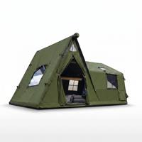 Grande tente de camping familiale quatre saisons, gonflable, imperméable, pour 4 à 8 personnes, 1 pièce, auvent, tissu Oxford, pas de montage requis