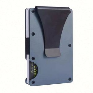 Men's <b>Wallet</b>-Reinvented Design Slim Minimalistic & Seamless <b>RFID</b> <b>Blocking</b> Passport Holder with Money Clip (PU Material) - Product Image 3