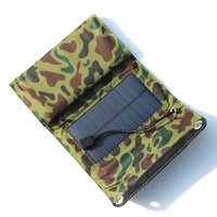 Panel Solar plegable de 7W y 5V, banco de células solares, Cable USB, resistente al agua, para teléfono, mochila, Camping y senderismo