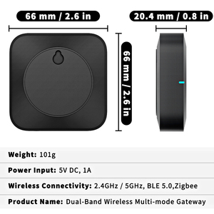 Passerelle Tuya ZigBee+BLE Hub, télécommande universelle pour maison intelligente, contrôle vocal Alexa/<span class=keywords><strong>Google</strong></span>, contrôle par application pour Android Smart - Product Image 6