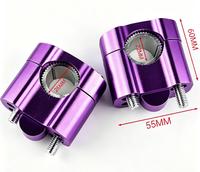 Adaptor Klem Pengangkat Stang Motor CNC Aluminium 22mm hingga 28mm Universal 1 Set