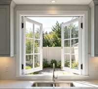 Ventanas Abatibles de PVC/UPVC Populares, Alta Eficiencia Energética, Rotura de Puente Térmico, Triple Vidrio, Insonorizadas