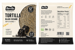 Tortilla de sésame <span class=keywords><strong>noir</strong></span>, fabrication OEM - Product Image 2