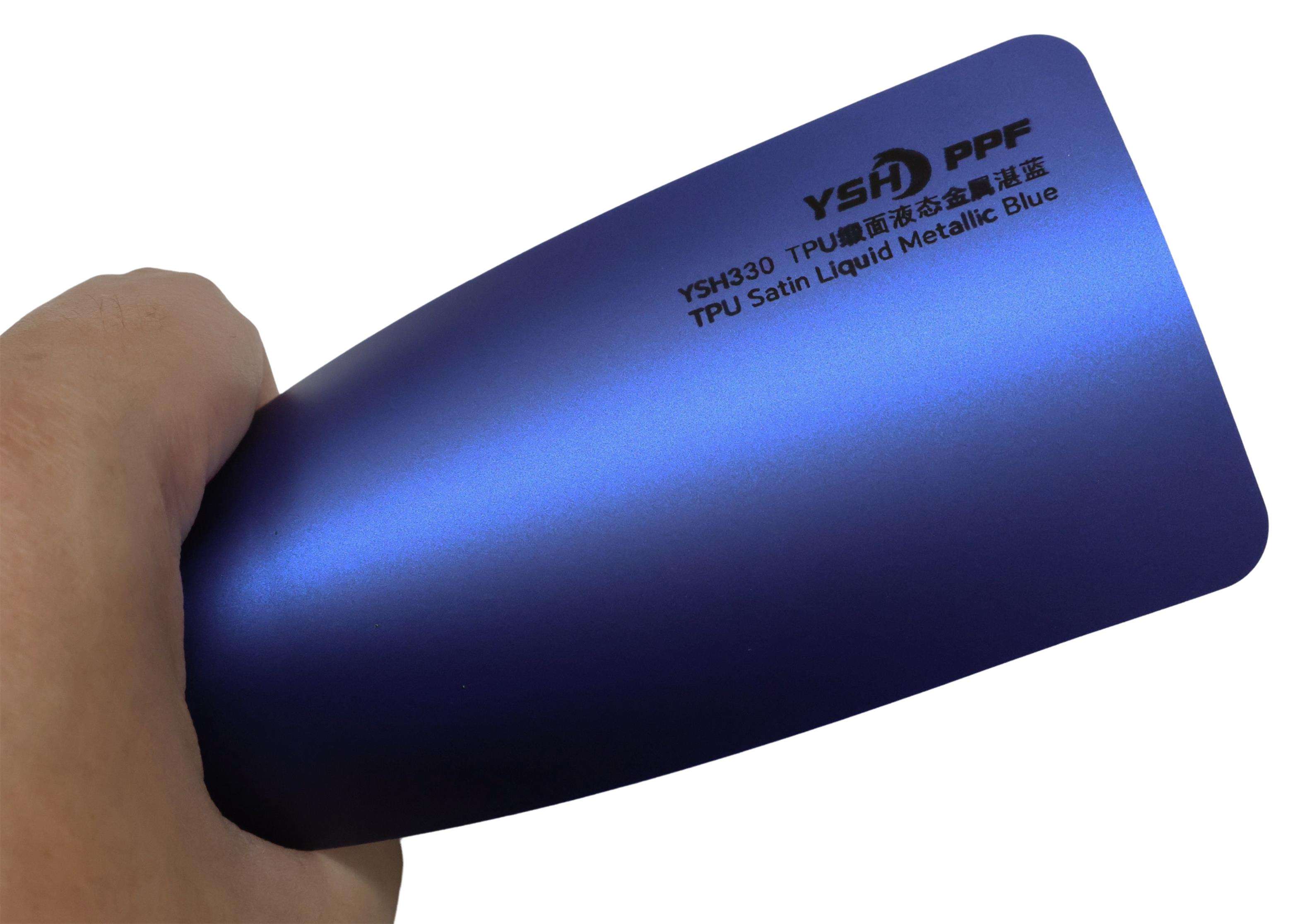 TPU Satiné Bleu Métallisé Liquide