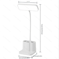 Lampe de bureau LED multifonctionnelle en gros avec porte-stylo et support de téléphone, 3 températures de couleur, intensité réglable, protection oculaire pour la lecture