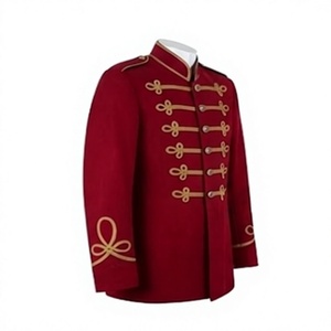 Túnica de Marcha con Banda Roja, Estilo Formal, Bordado con Trenzas, Uniforme Personalizado, Servicio OEM, Chaqueta de Húsar - Product Image 3