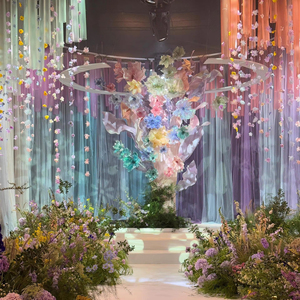 <span class=keywords><strong>Arbre</strong></span> de fleurs en organza exquis pour la décoration de lieu d'événement de <span class=keywords><strong>mariage</strong></span> - Product Image 4