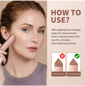 <span class=keywords><strong>Maquillaje</strong></span> Facial 2 en 1 en Crema y Barra con Contorno de Cobre Antioxidante, Hidratante, de Larga Duración, Sin Aceite y con Alta Pigmentación - Product Image 2