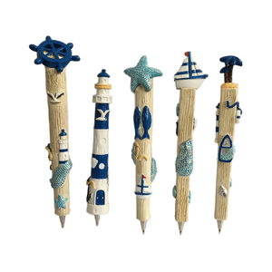 Thân Thiện Với Môi 3D Polyresin Cá Heo Orca Thiết Kế Hải Lý Phong Cách Động Vật Bút Món Quà Lưu Niệm Đại Dương Theo Chủ Đề Thủ Công Sơn Mô Hình Sơn - Product Image 2