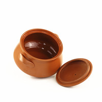 Bol à soupe en céramique de qualité supérieure, double anse, sans danger pour les aliments, pot de cuisson en terre cuite