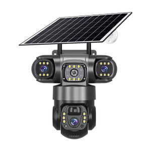 Cámara CCTV Solar V380 Pro para Exteriores con Triple Lente, 4G Inalámbrica, Detección de Movimiento, Visión Nocturna, Almacenamiento en la Nube, Intercomunicador por Voz - Product Image 4