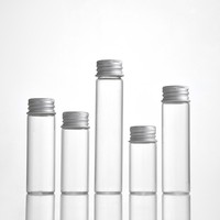 Prix d'usine Marque LINGKA Flacons en verre tubulaire transparent de 5ml, 7ml, 8ml, 10ml, 12ml, 15ml, 20ml, 30ml, Bouteilles à vœux avec compte-gouttes, Sérigraphie
