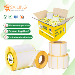 Vela Eco Direct papel térmico Hotmelt con etiqueta de escala de glassine amarillo - Product Image 4