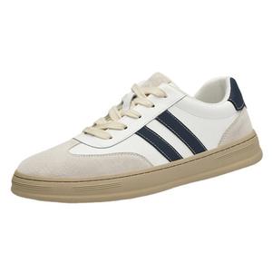 Men's New Large Size Quality Cowhide Mesh <b>Board</b> Shoes European Station Color-<b>matching</b> Contrast White Fashionable Casual Sneakers - Product Image 5