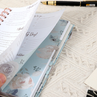 Carnets de notes et agendas spirales A5/A4 personnalisés de luxe avec feuille d'or rose pour mariage, enseignant, étudiant, école