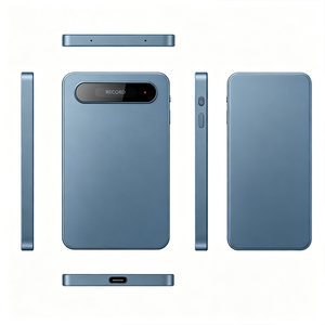 Grabadora de Voz con IA y Traductor en Tiempo Real - Conducción Ósea de 3 Micrófonos, 50H de Grabación, 128G TF, BT5.3 WiFi, Personalización OEM, ISO 9001 - Product Image 3