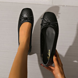 Sandalias <span class=keywords><strong>de</strong></span> tacón bajo recortadas en forma <span class=keywords><strong>de</strong></span> corazón <span class=keywords><strong>de</strong></span> Color sólido 103, mocasines, zapatos planos para mujer, recién llegados, talla 36-42 <span class=keywords><strong>de</strong></span> salida <span class=keywords><strong>de</strong></span> fábrica - Product Image 4