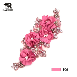 Handmade flatback may-On Thêu thạch đính hoa các bản vá lỗi thiết kế hot-sửa chữa vải thủy tinh sequin LƯỚI HẠT căng - Product Image 5