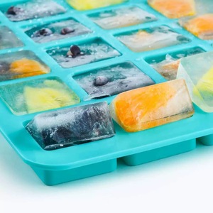 Nhà Máy Bán buôn 40-khoang Silicone Ice Cube khay hình chữ nhật shape-sinh thái thân thiện cao-bền Bánh sô cô la công cụ để nướng - Product Image 6