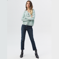 Vente directe d'usine de nouveaux cardigans en cachemire, pulls épais, design à simple boutonnage